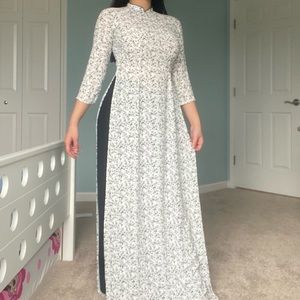 ✨Vietnamese Ao Dai Floral Formal Gown